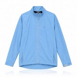 Odlo Mens XL Blue Windbreaker Jacket Lightweight Reflective Cycling‎ Running